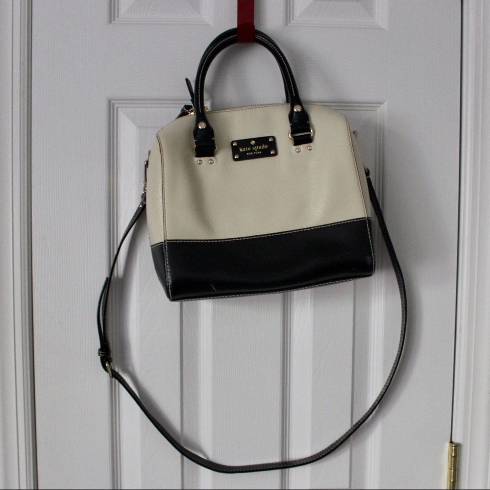 Kate Spade Black and White Berkeley Lane Satchel